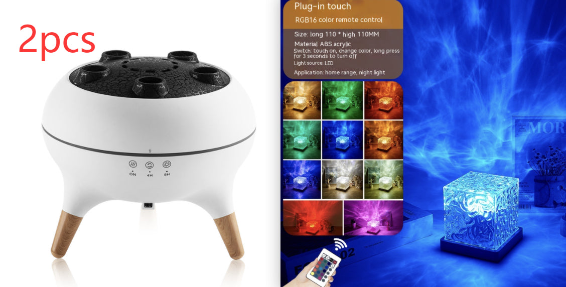 RGB Water Wave Crystal Lamp LED
