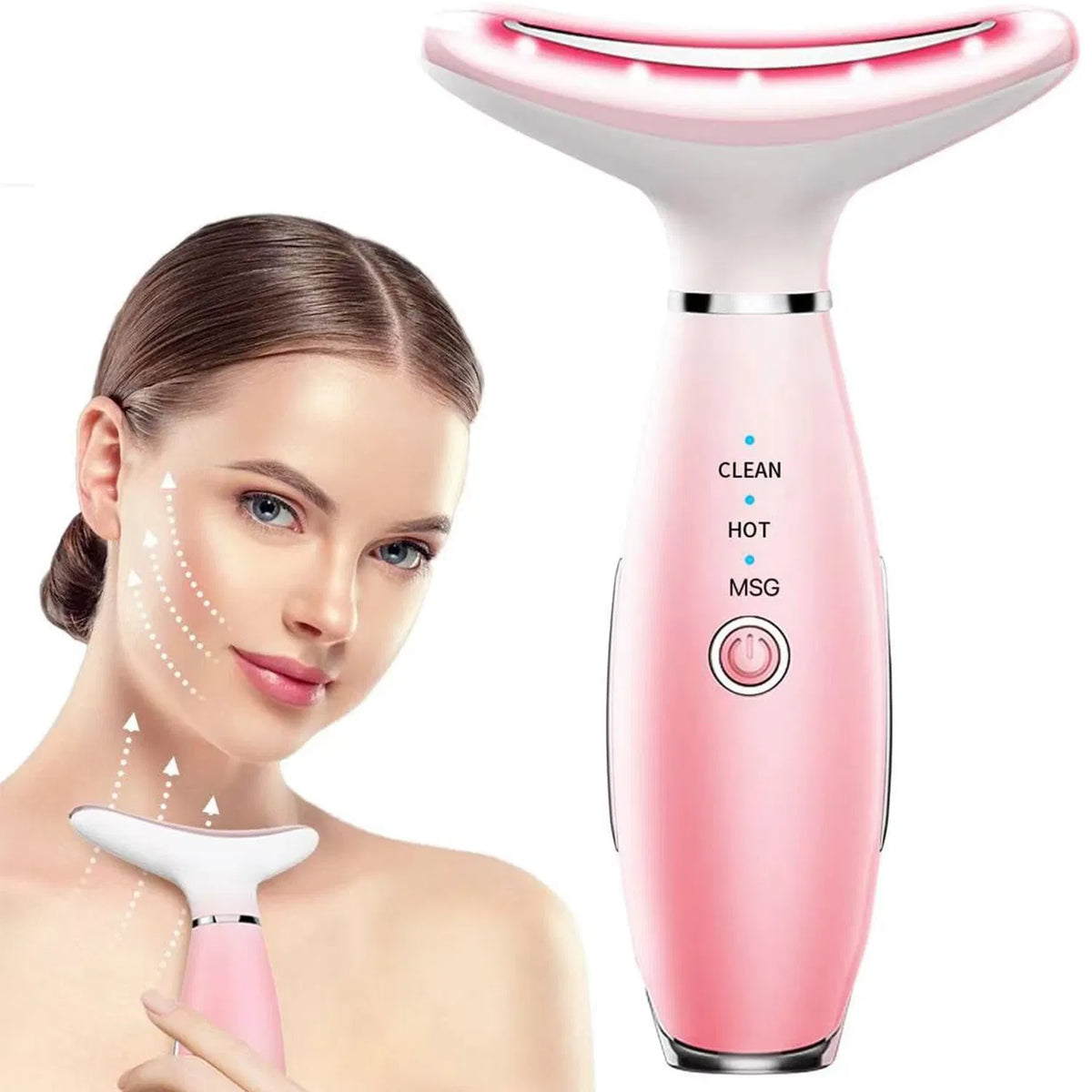 3-In-1 Facial & Neck Massager – Portable Beauty Care Device