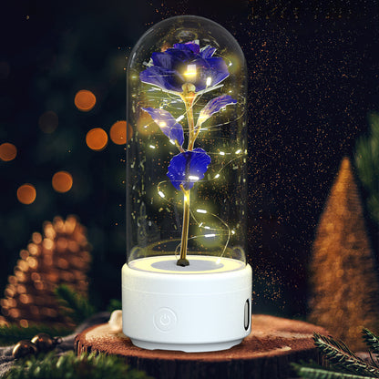 Bluetooth LED Rose Speaker Lamp