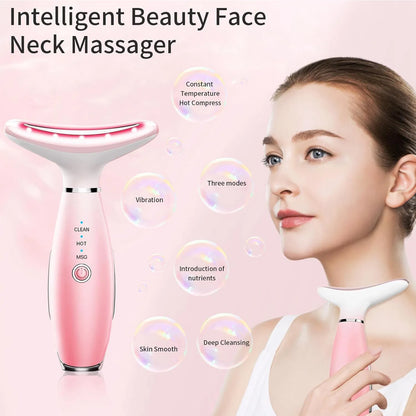 3-In-1 Facial &amp; Neck Massager – Portable Beauty Care Device