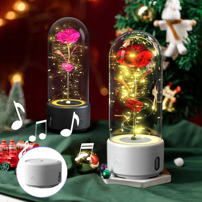 Bluetooth LED Rose Speaker Lamp