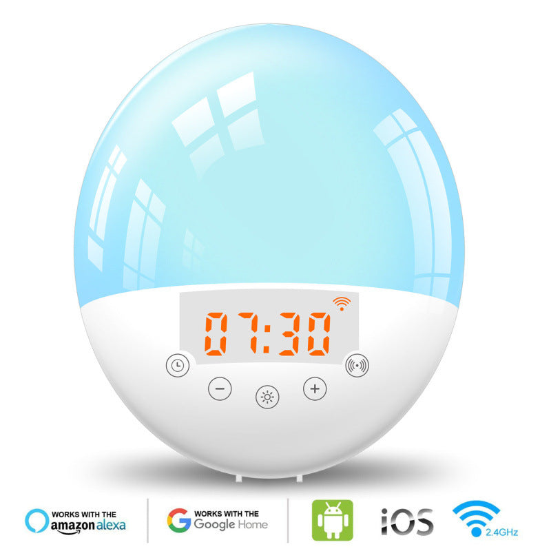 Smart Wake-Up Alarm Clock Light front view