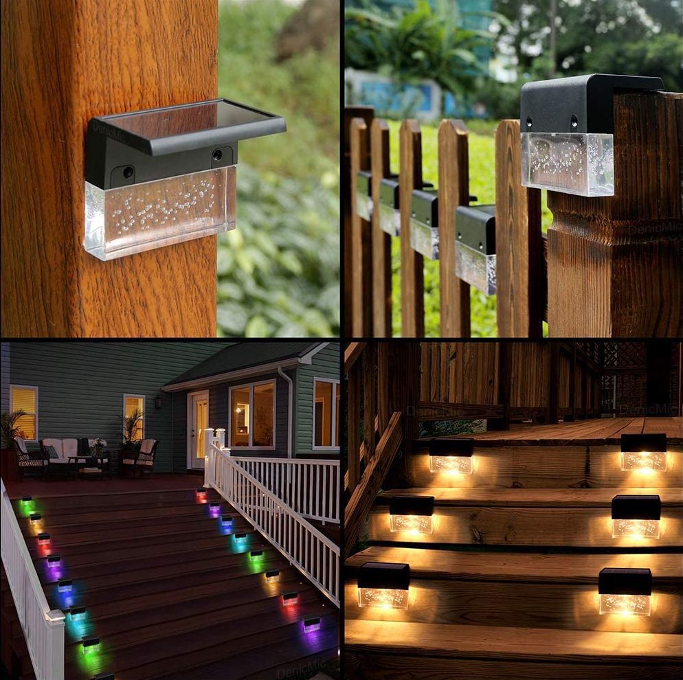 RGB Solar Step Lights Outdoor front view