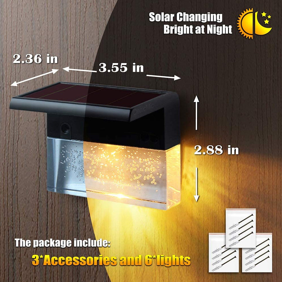 RGB Solar Step Lights Outdoor front view