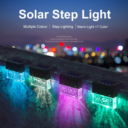 RGB Solar Step Lights Outdoor front view