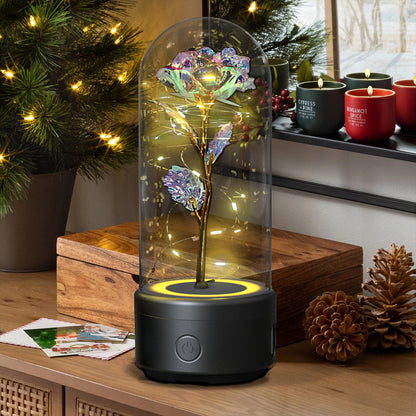 Bluetooth LED Rose Speaker Lamp