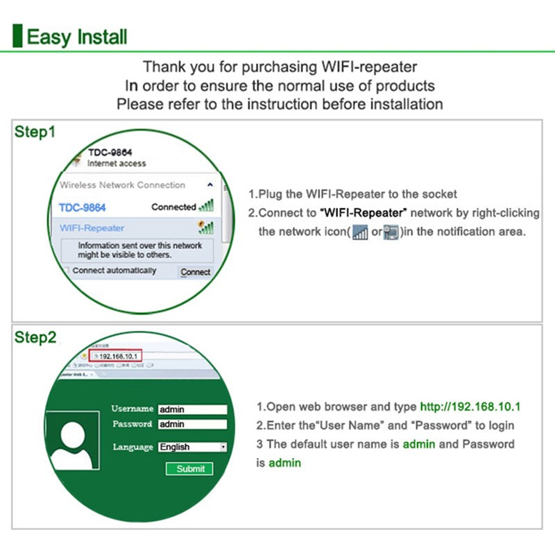 High-Speed WiFi Signal Repeater front view