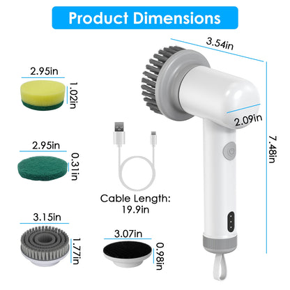 Cordless Spin Cleaning Brush – Rechargeable Power Scrubber