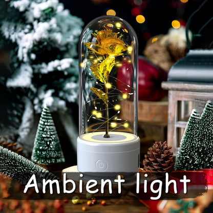 Bluetooth LED Rose Speaker Lamp