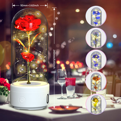 Bluetooth LED Rose Speaker Lamp