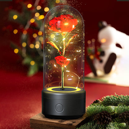 Bluetooth LED Rose Speaker Lamp