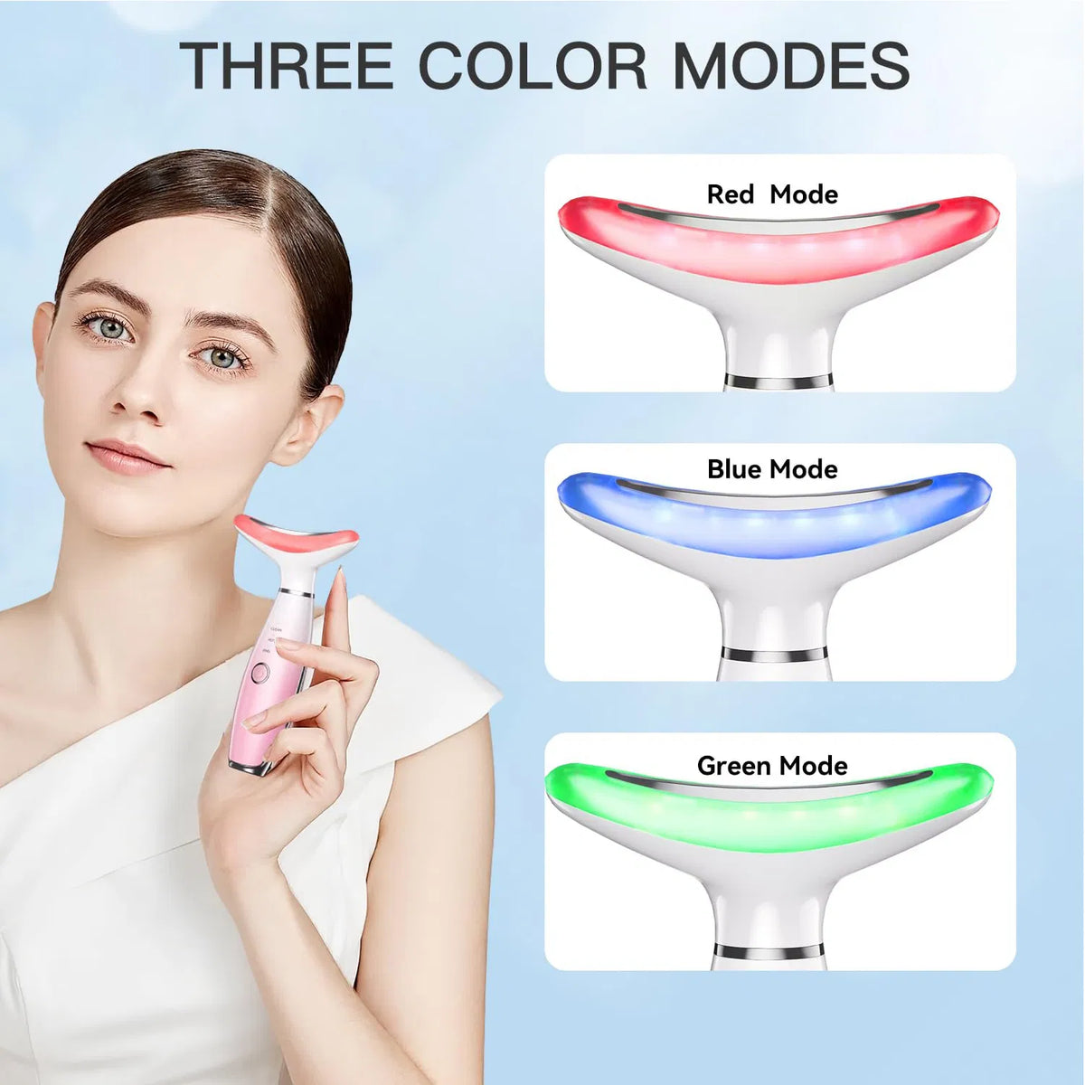 3-In-1 Facial &amp; Neck Massager – Portable Beauty Care Device