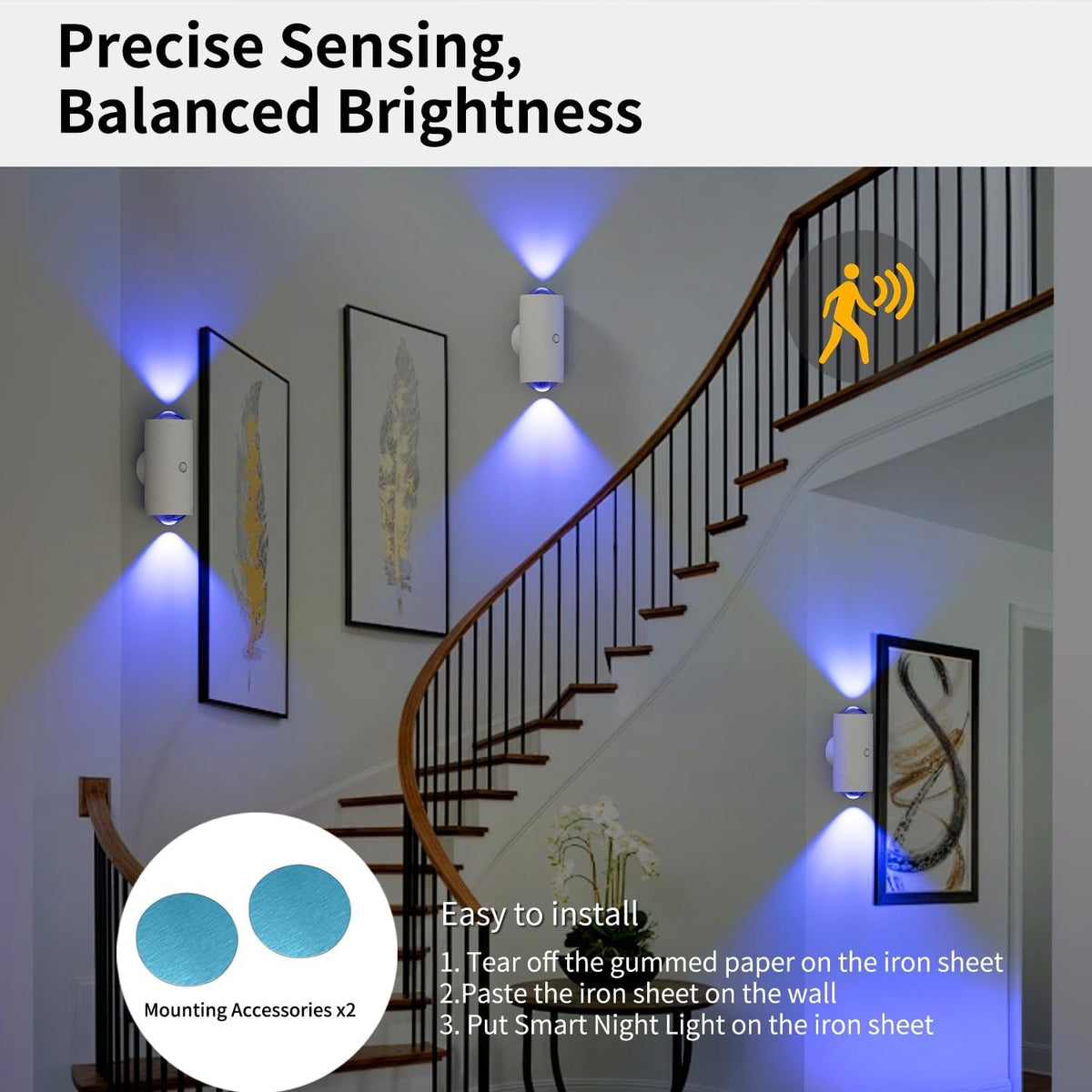 Motion Sensor Night Lights Lamp front view