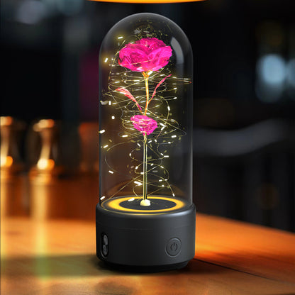 Bluetooth LED Rose Speaker Lamp