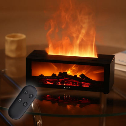 LED fireplace humidifier with aroma diffuser