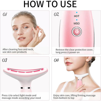 3-In-1 Facial &amp; Neck Massager – Portable Beauty Care Device