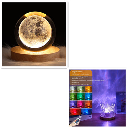 RGB Water Wave Crystal Lamp LED