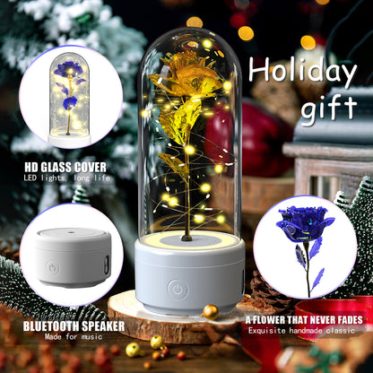 Bluetooth LED Rose Speaker Lamp