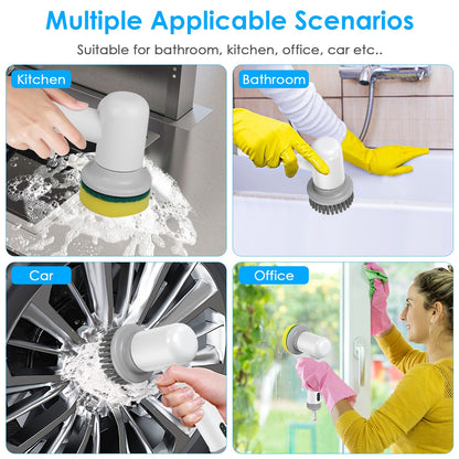 Cordless Spin Cleaning Brush – Rechargeable Power Scrubber