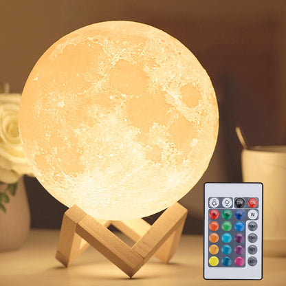 16-Color LED Moon Lamp